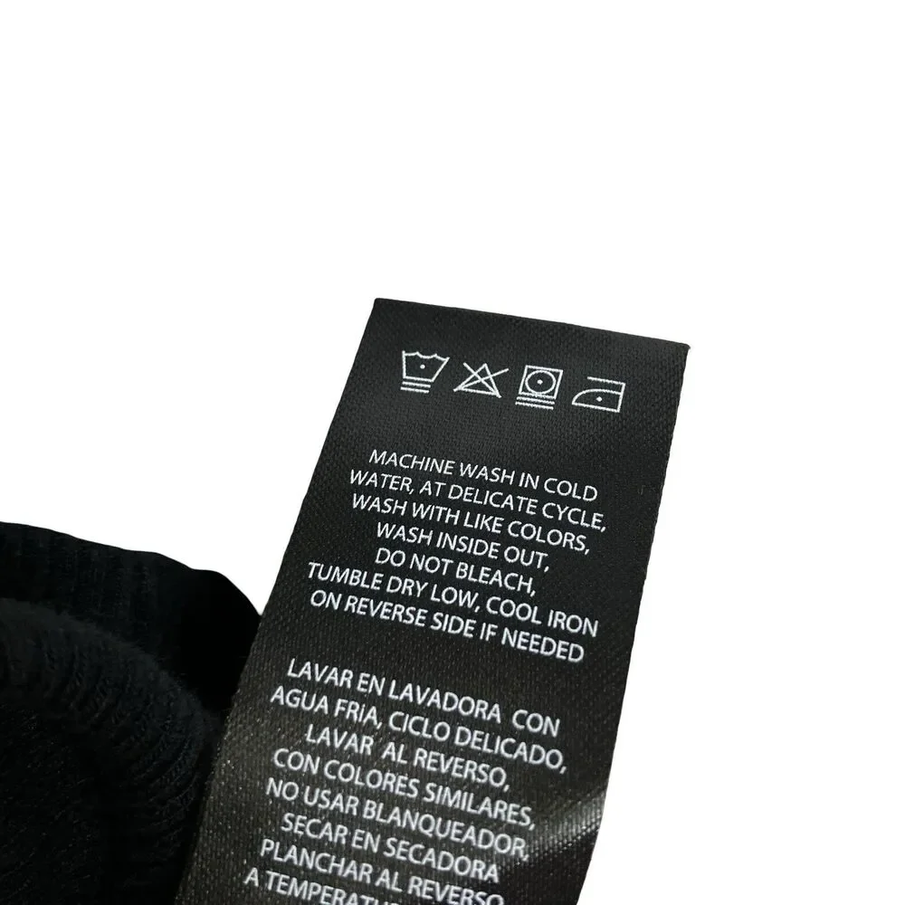 Bebe Top Womens M Black McBling Rhinestone Y2K Logo Stretch Ribbed Short Sleeve - Picture 7 of 10